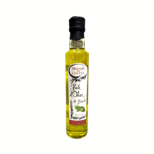Huile d'olive au basilic 25cl